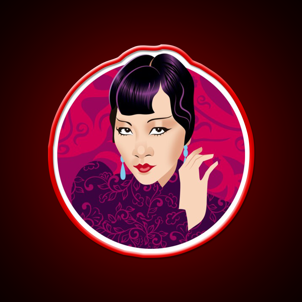 Anna May Wong Asian Cultural Led Neon Sign Rgb Color - LED neon sign view 10