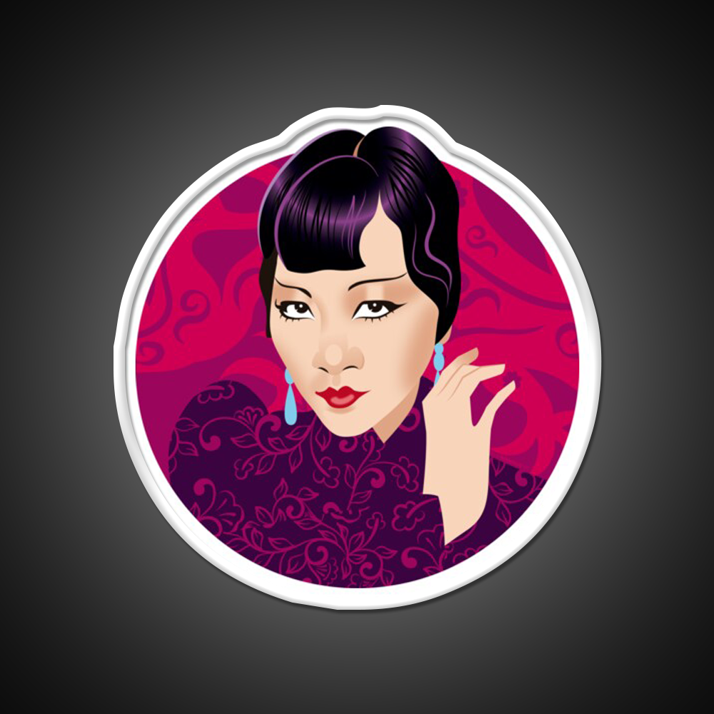 Anna May Wong Asian Cultural Led Neon Sign Rgb Color - LED neon sign view 11