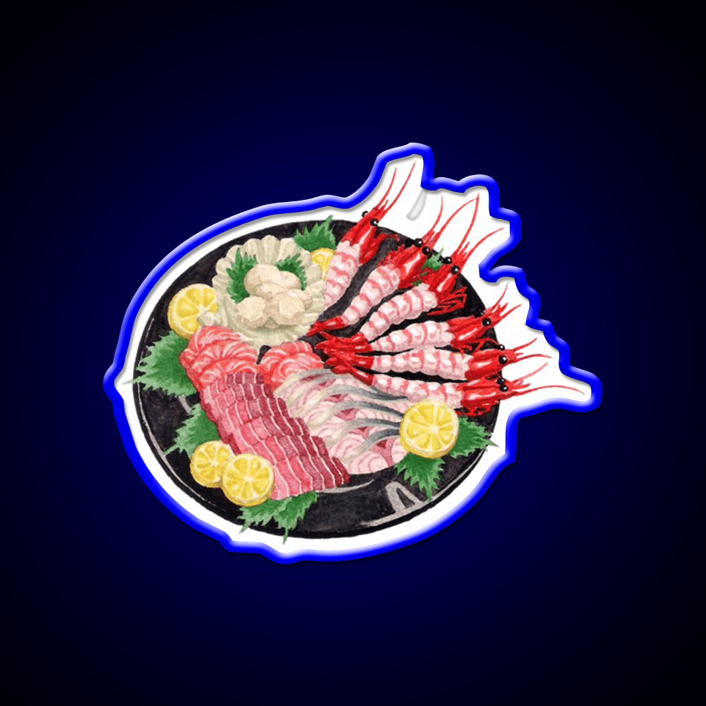 Annas Sashimi Platter When Marnie Was There Snack Food Led Neon Sign Rgb Color - Shineneon