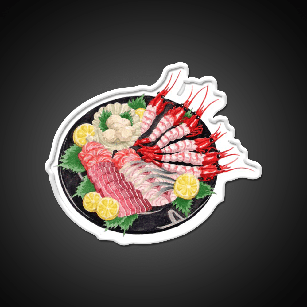 Annas Sashimi Platter When Marnie Was There Snack Food Led Neon Sign Rgb Color - Shineneon