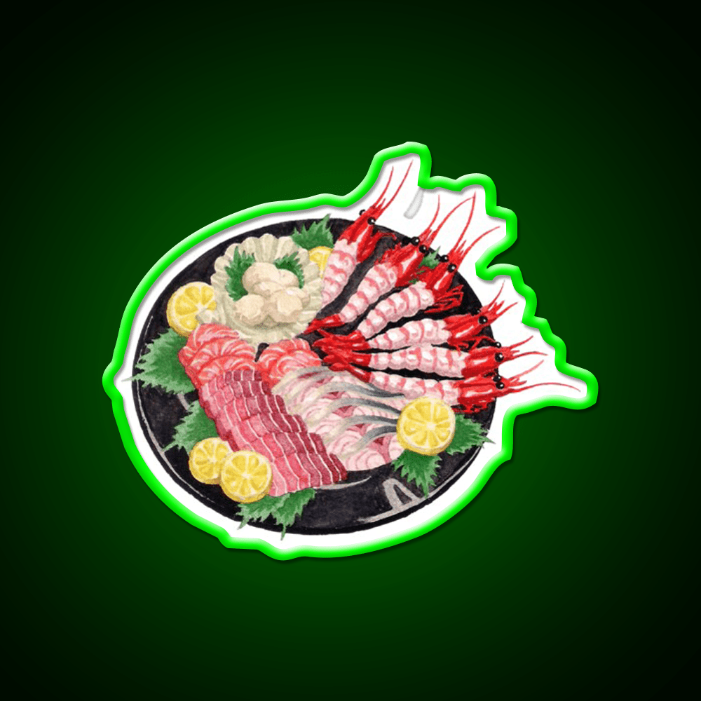 Annas Sashimi Platter When Marnie Was There Snack Food Led Neon Sign Rgb Color - Shineneon