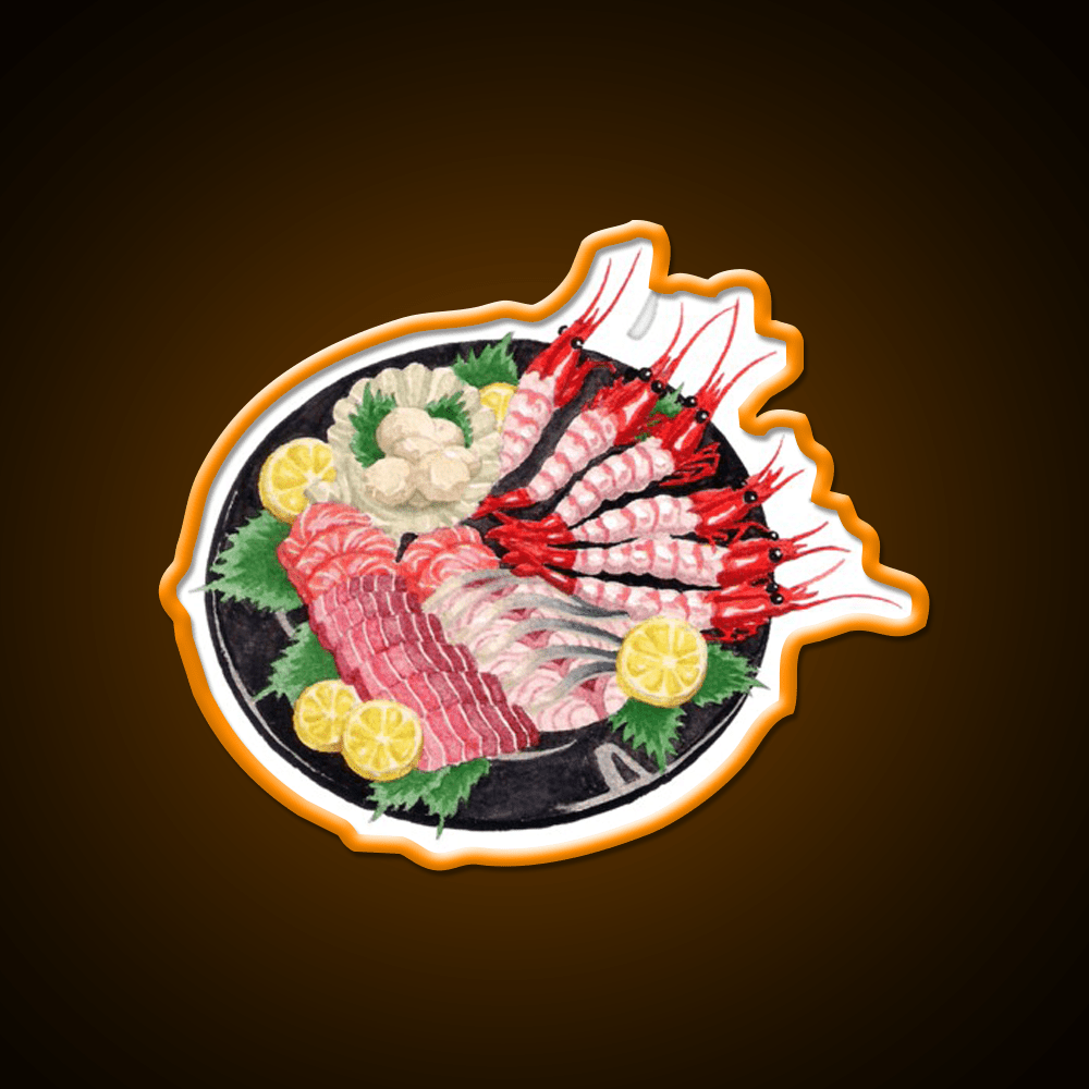 Annas Sashimi Platter When Marnie Was There Snack Food Led Neon Sign Rgb Color - Shineneon