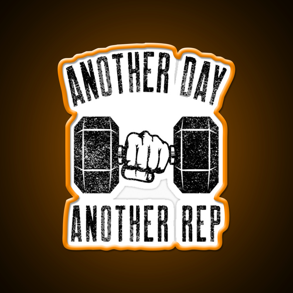 Another Day Another Rep Gym Fitness Led Neon Sign Rgb Color