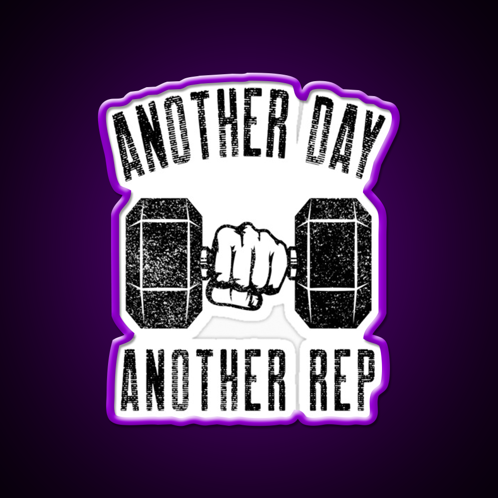 Another Day Another Rep Gym Fitness Led Neon Sign Rgb Color