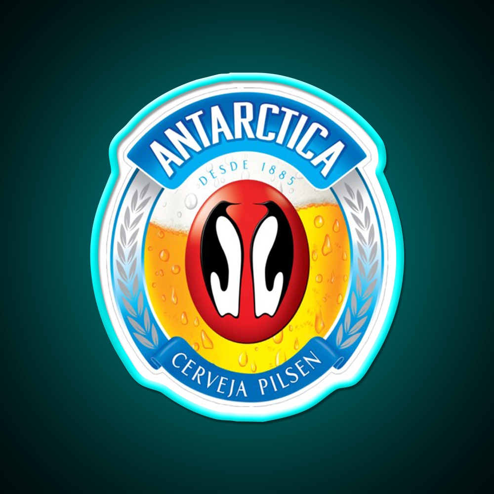 Antarctica Beer Bar Decor Led Neon Sign Rgb Color - Size and dimension reference