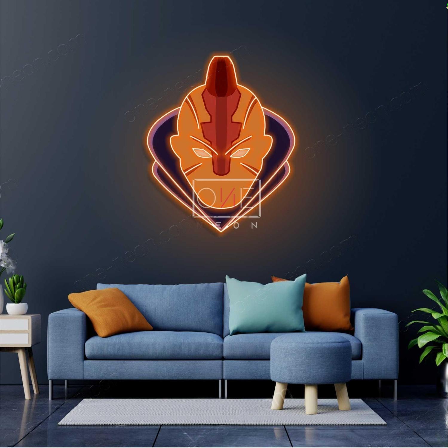 Anti-Mage Sci-Fi Helmet Multi-Color Led Neon Sign For Gaming Room Wall Decor | Shineneon