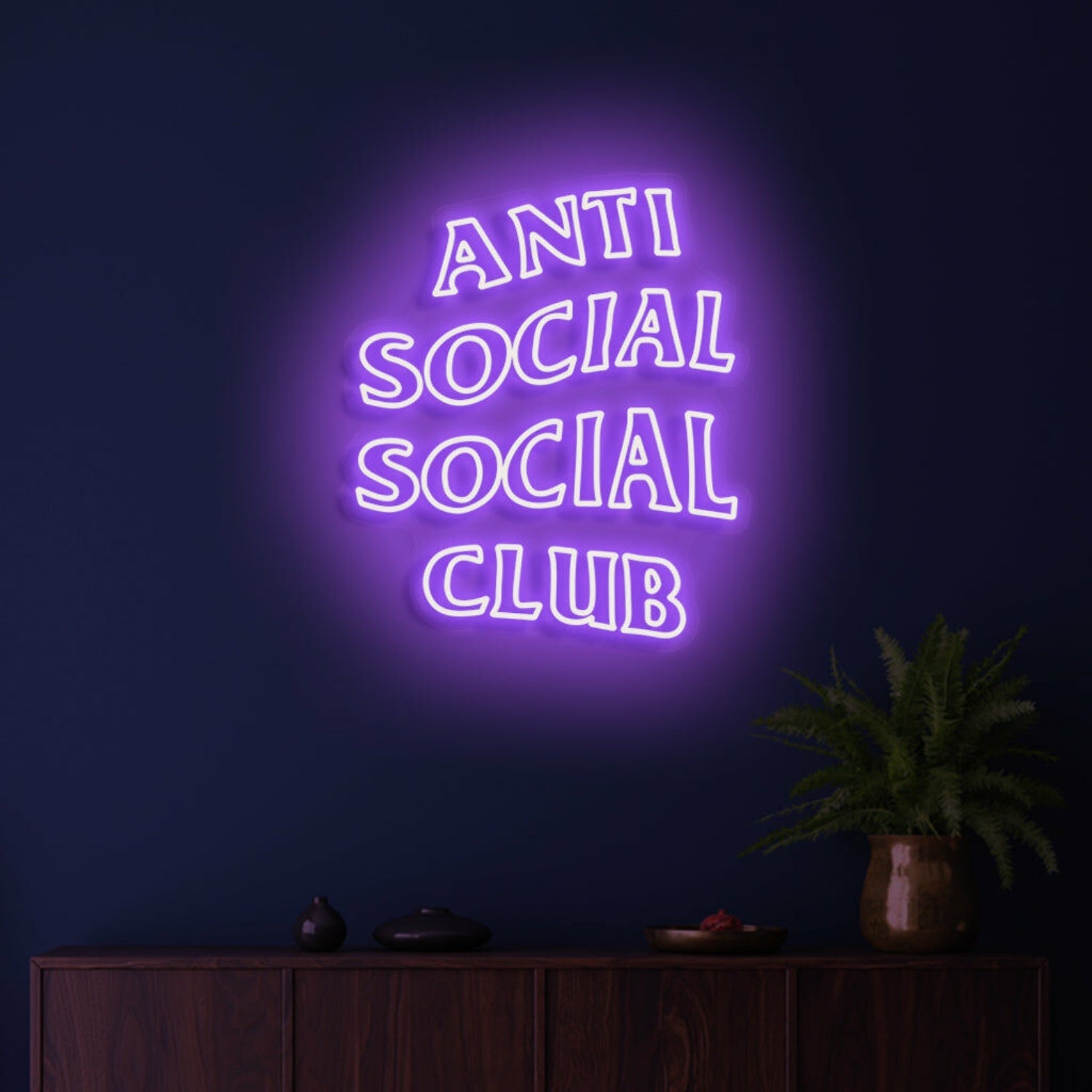 Anti Social Social Club Highlight Individuality With Distinctive Neon - Shineneon