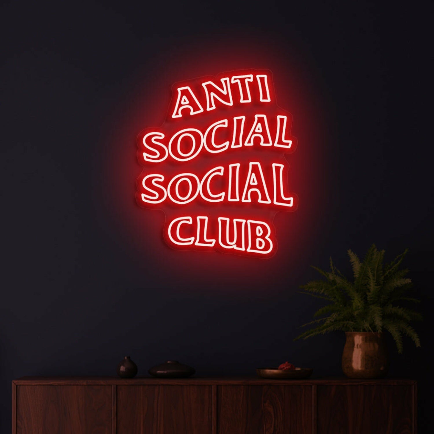 Anti Social Social Club Highlight Individuality With Distinctive Neon - Shineneon