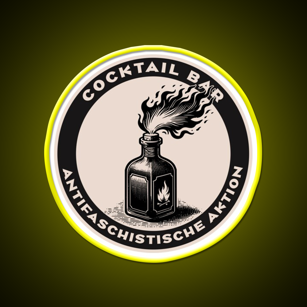 Antifa Cocktail Bar Cocktail Bar Decor Led Neon Sign Rgb Color - LED neon sign view 7