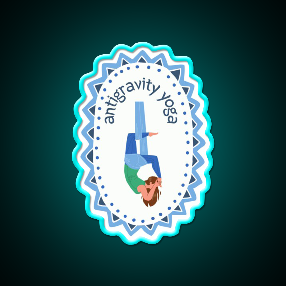 Antigravity Yoga Led Neon Sign For Wellness Space Rgb Color