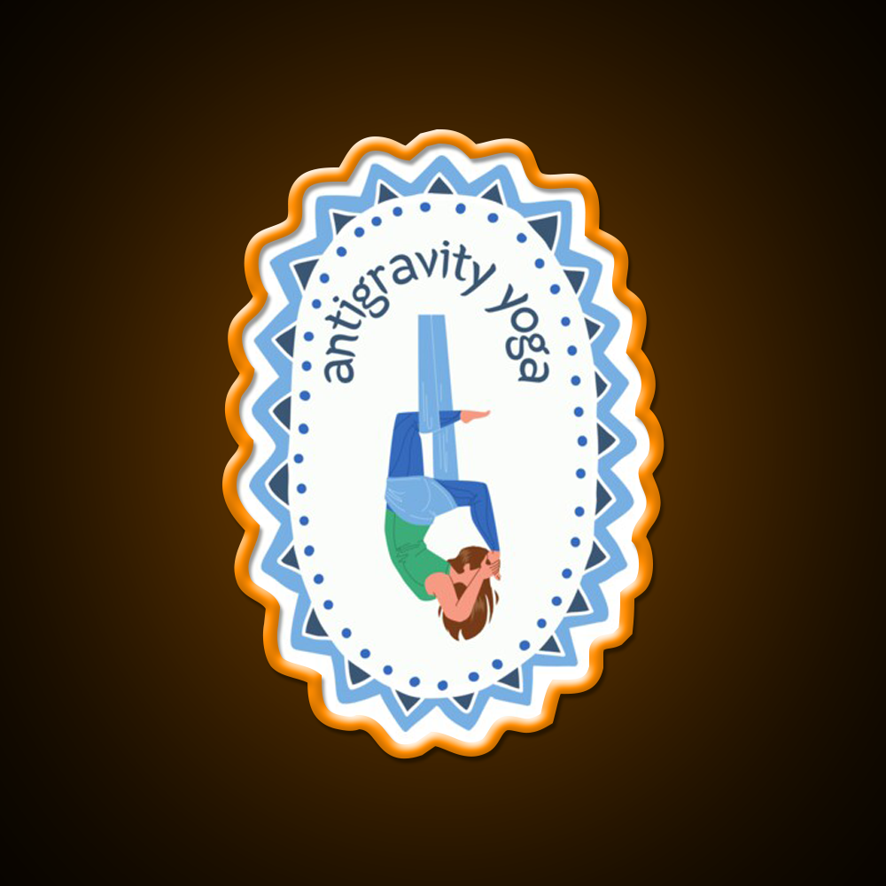 Antigravity Yoga Led Neon Sign For Wellness Space Rgb Color