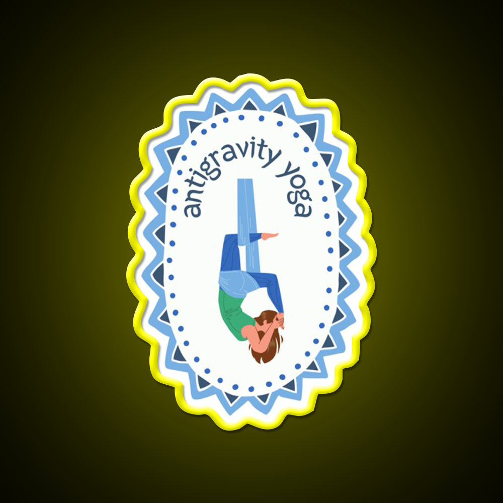 Antigravity Yoga Led Neon Sign For Wellness Space Rgb Color