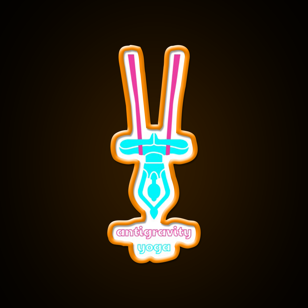 Antigravity Yoga Led Neon Sign For Wellness Space Yoga Studio Rgb Color