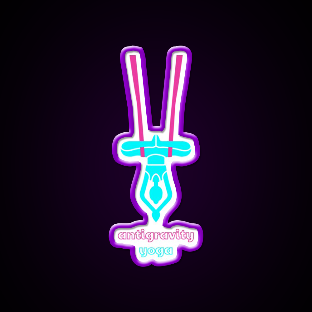 Antigravity Yoga Led Neon Sign For Wellness Space Yoga Studio Rgb Color