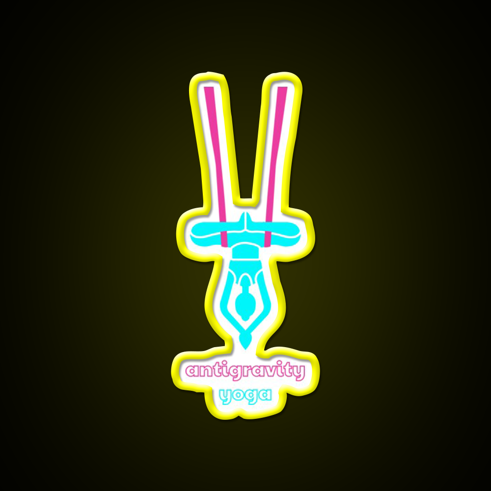 Antigravity Yoga Led Neon Sign For Wellness Space Yoga Studio Rgb Color