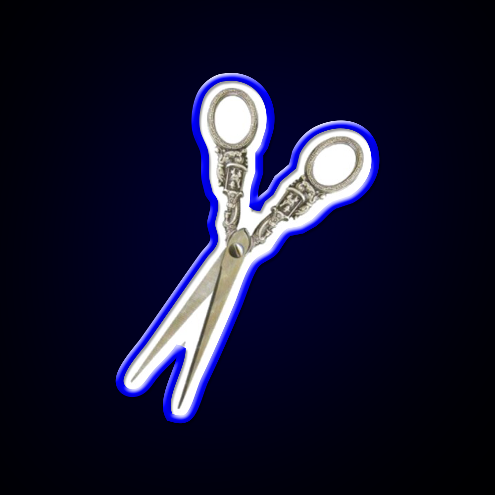 Antique Hair Scissors Barber Shop Haircut Led Neon Sign - LED neon sign view 5