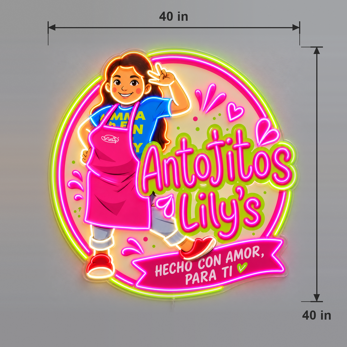 Antojitos Lily'S Custom LED Neon Sign Waterproof | 0bc318e95bab1c909965da4d35f8edfa56af32279eaebbb5c925e074a37a401e | dimensions