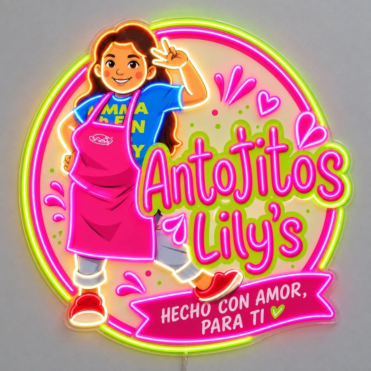 Antojitos Lily'S Custom LED Neon Sign Waterproof | 4fcbee818384b34fd4fa337056e67122fad4c4de06a84d375ff795a7e3bd81c9 | effect