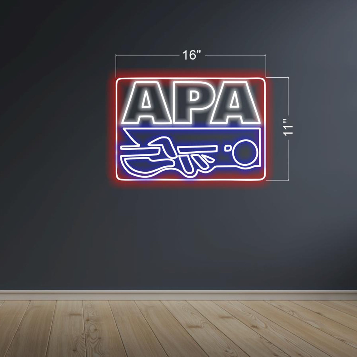 Apa Rio Grande Valley Red-White-Blue Modern Led Neon Sign For Indoor Decor | Shineneon