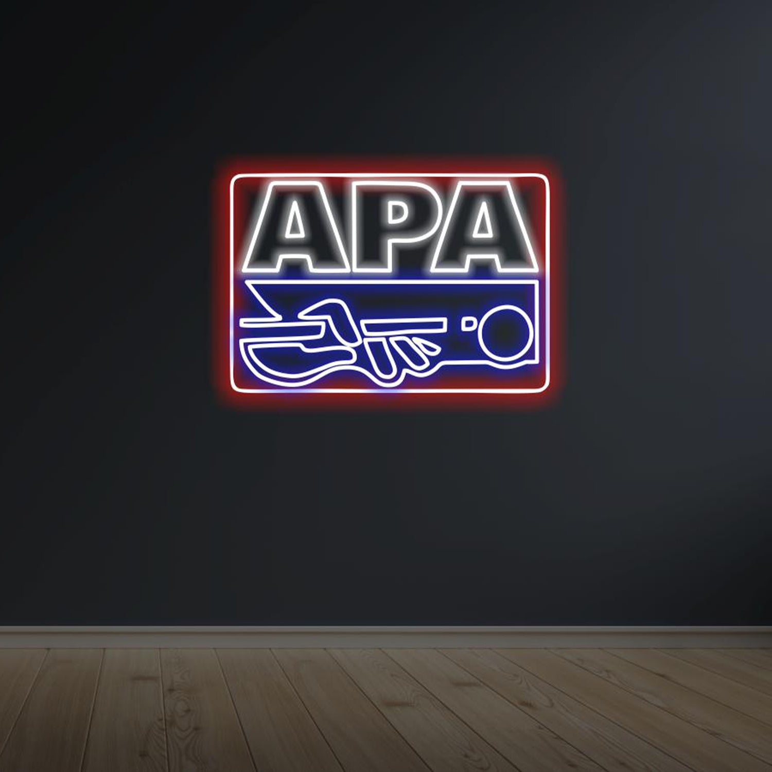 Apa Rio Grande Valley Red-White-Blue Modern Led Neon Sign For Indoor Decor | Shineneon