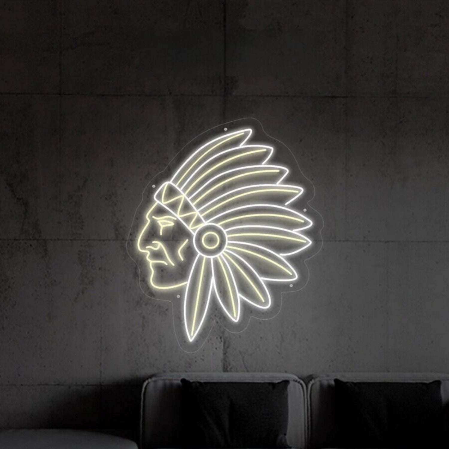 Apache Indian Led Neon Sign Fcultural And Whimsical Decor - Shineneon