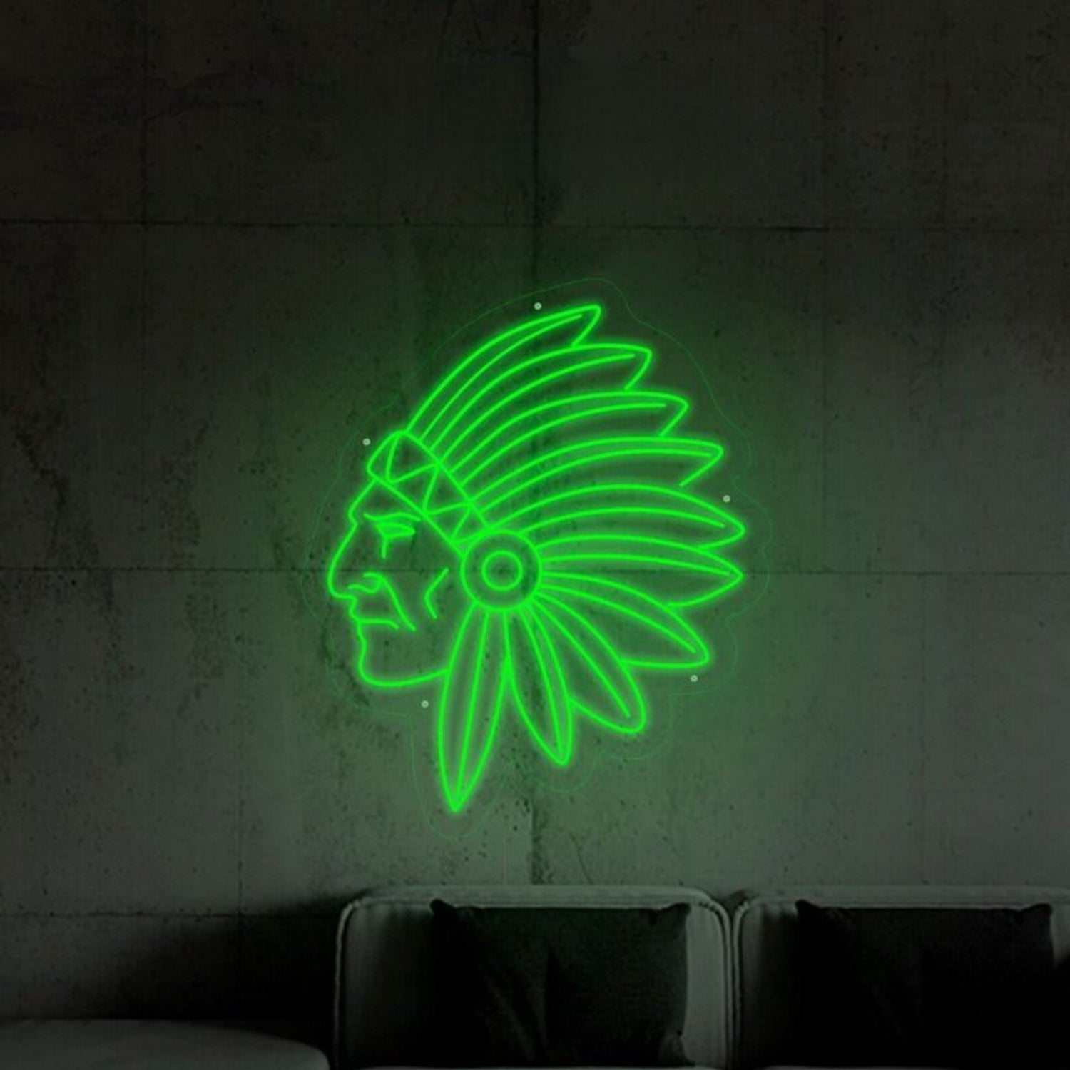 Apache Indian Led Neon Sign Fcultural And Whimsical Decor - Shineneon