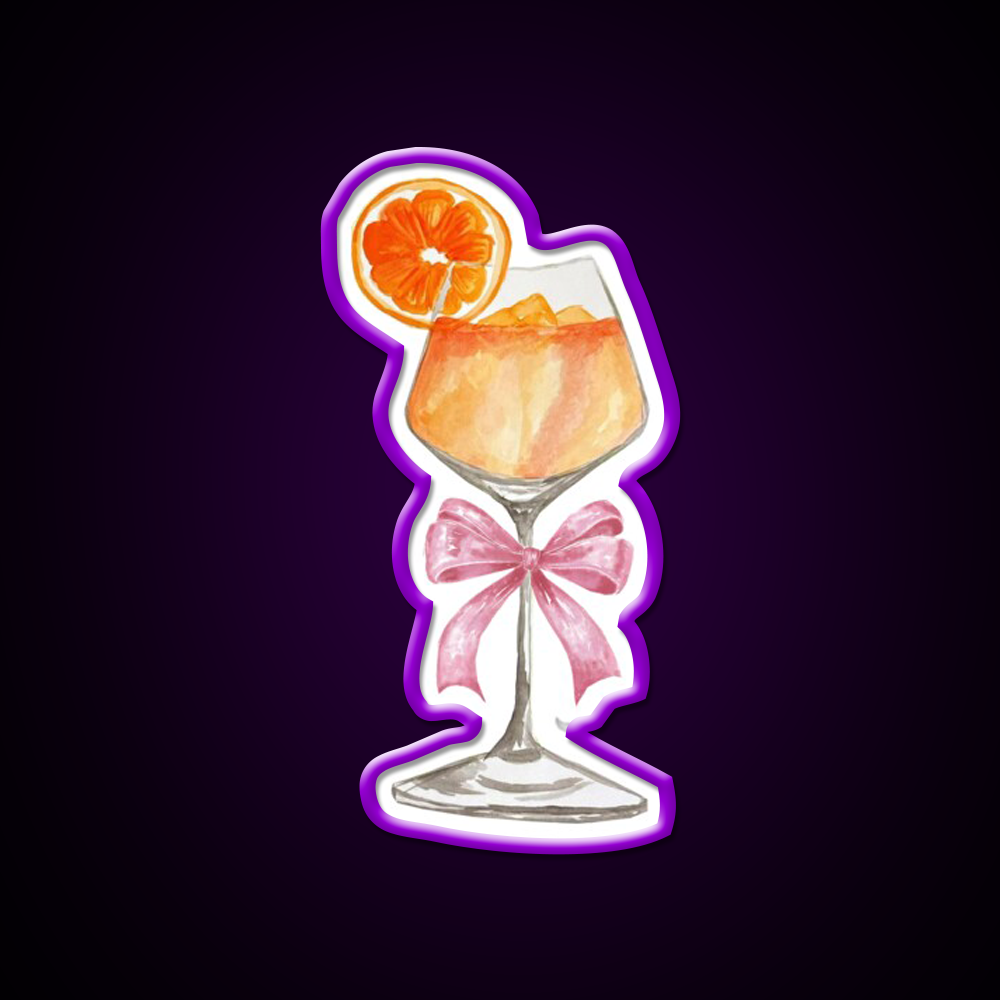 Aperol A Coquette Cocktail Bar Decor Led Neon Sign Rgb Color - LED neon sign view 9