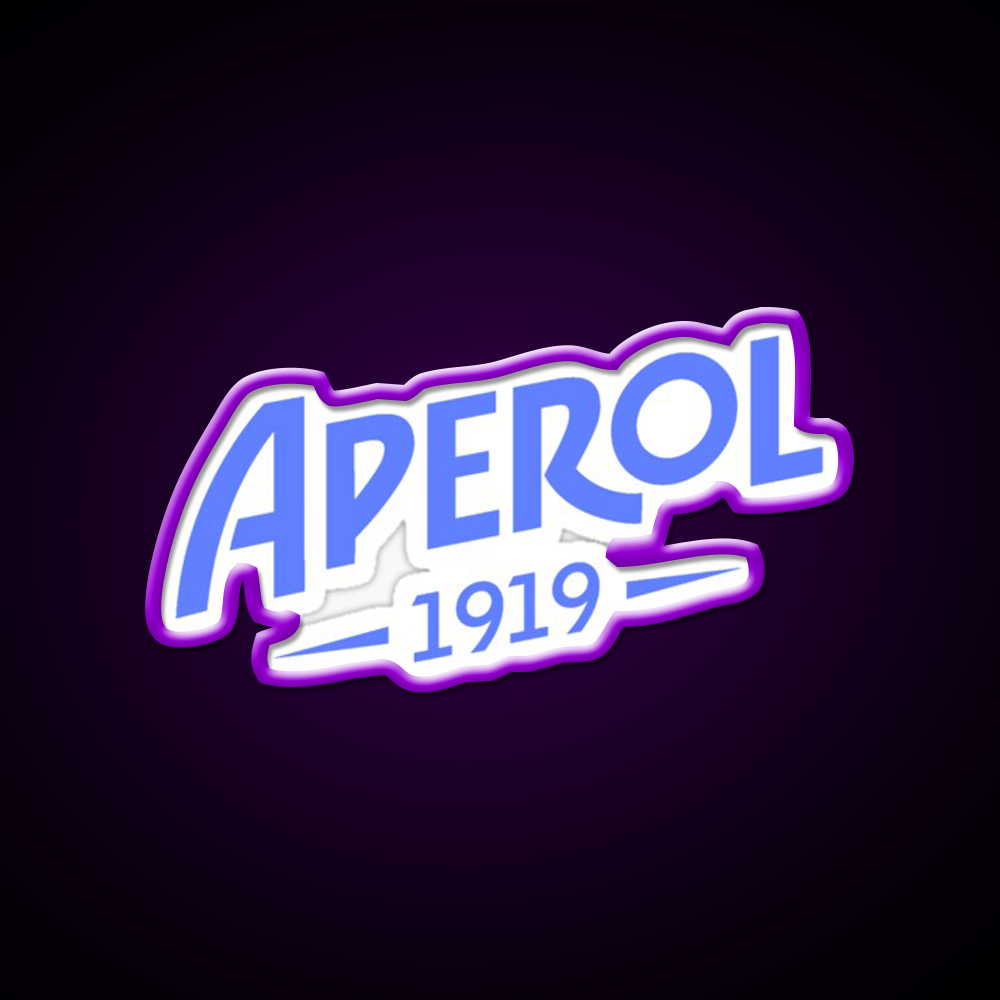 Aperol Blue Logo Cocktail Bar Decor Led Neon Sign Rgb Color - LED neon sign view 9