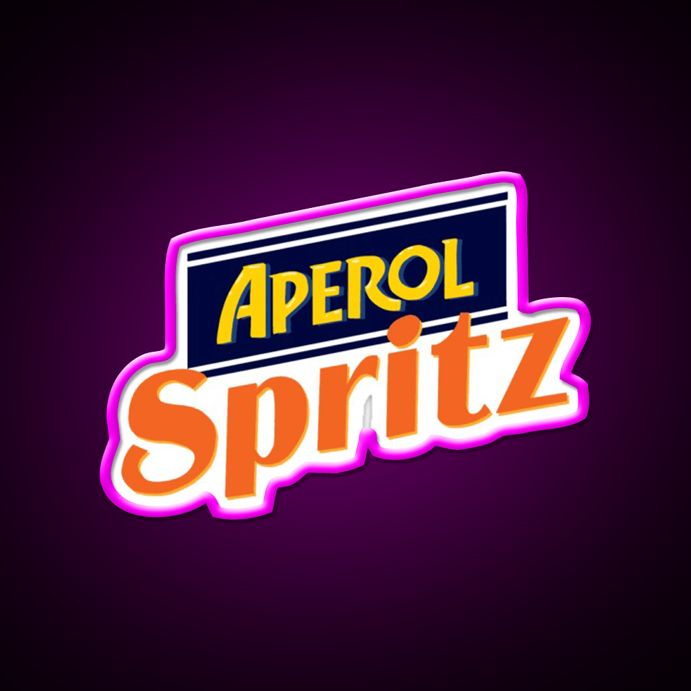 Aperol Spritz Bar Cocktail Bar Decor Led Neon Sign Rgb Color - Shineneon