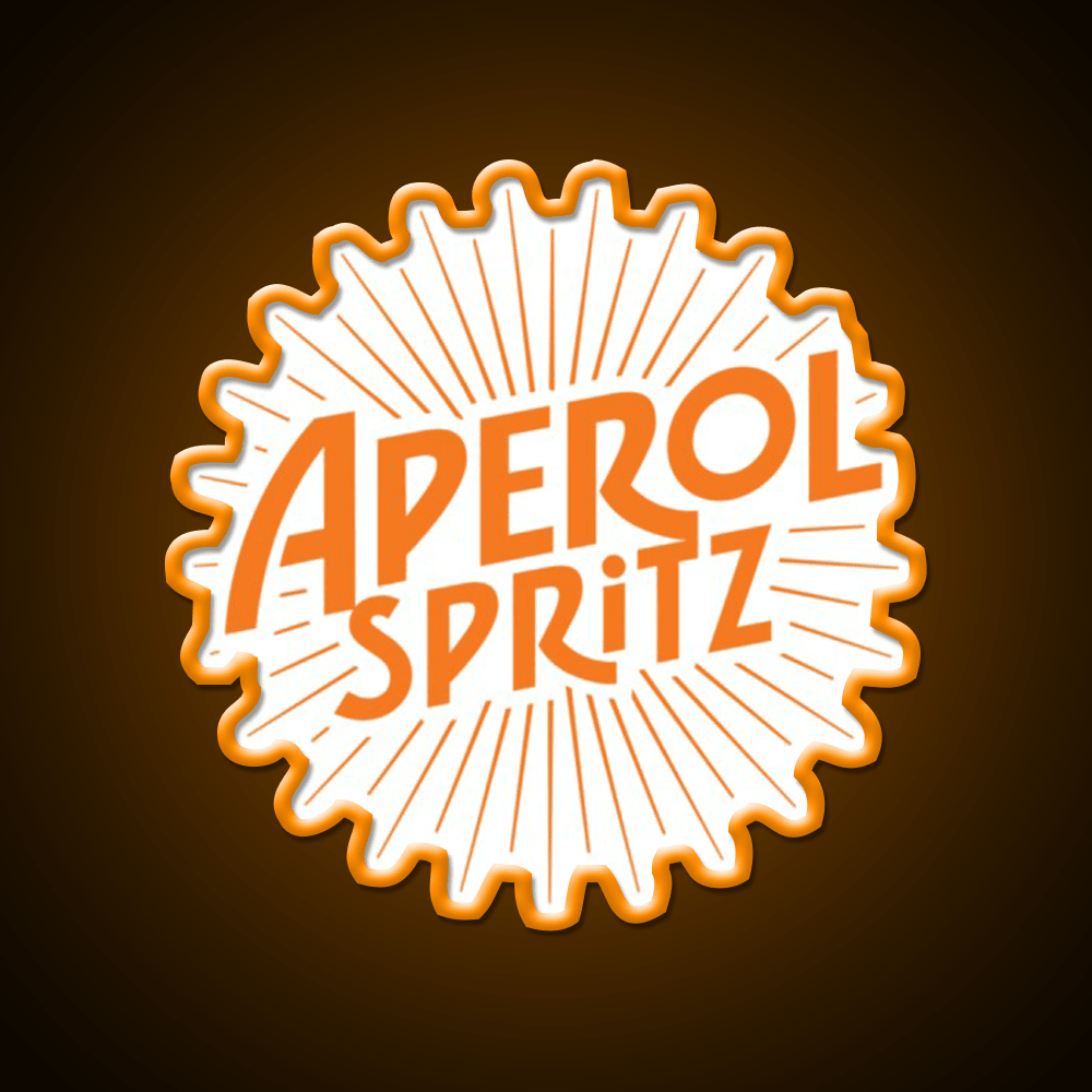 Aperol Spritz Beer Cocktail Bar Decor Led Neon Sign Rgb Color - Shineneon