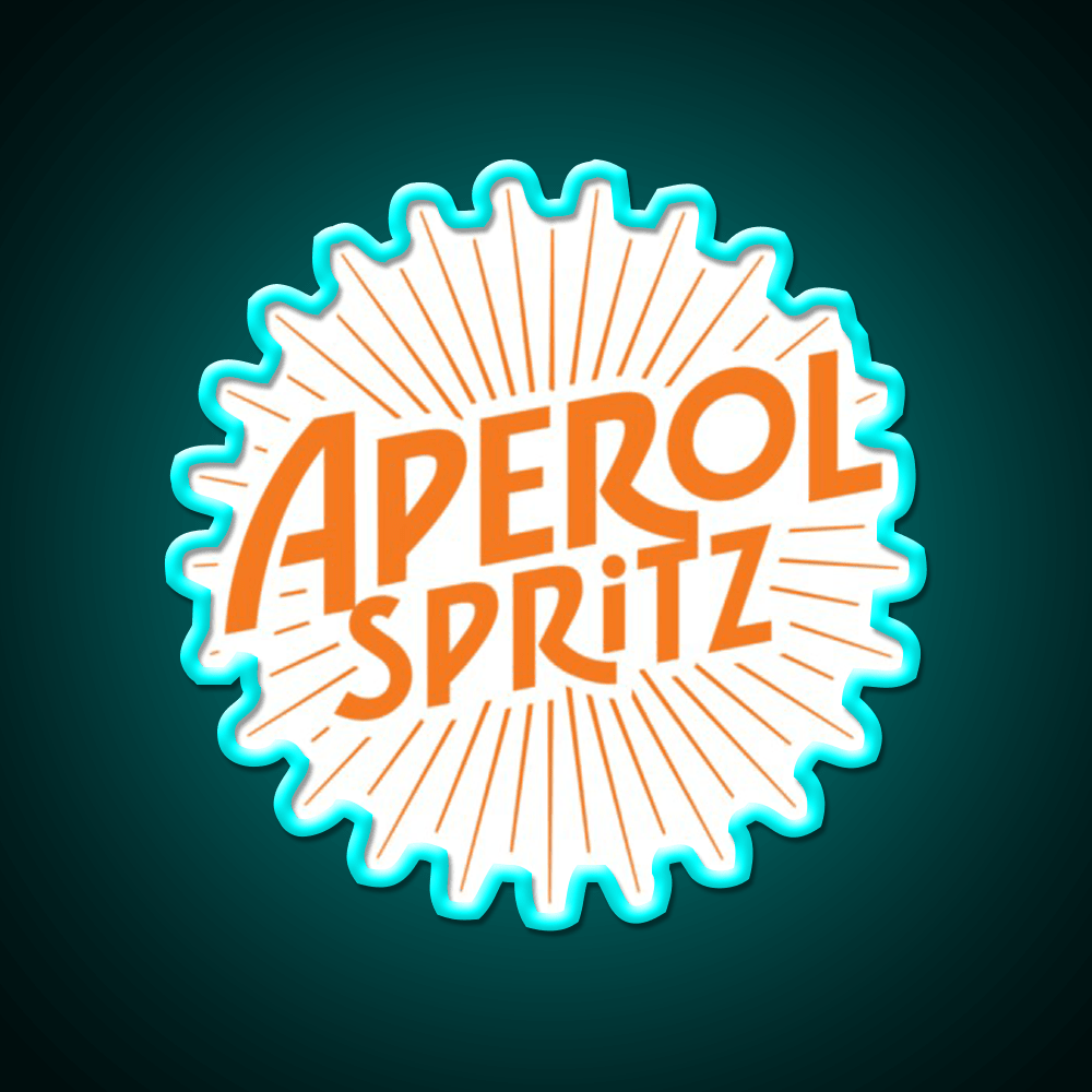 Aperol Spritz Beer Cocktail Bar Decor Led Neon Sign Rgb Color - Shineneon