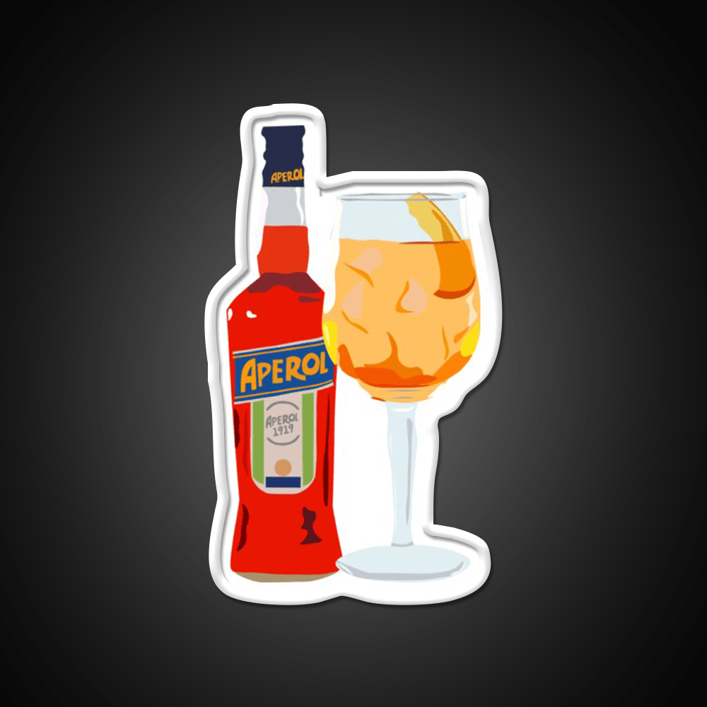 Aperol Spritz Cocktail Bar Decor Led Neon Sign Neon Party Sign Rgb Color - Shineneon