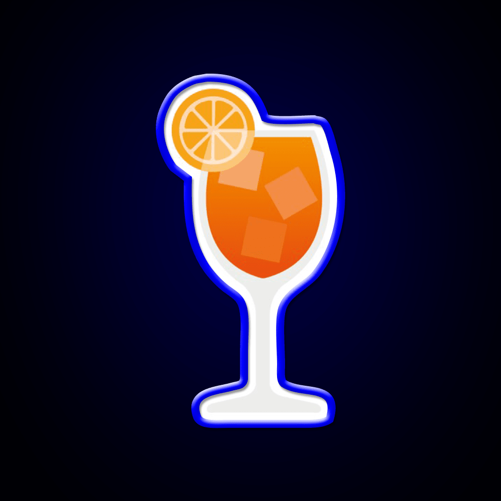Aperol Spritz Cocktail Bar Decor Led Neon Sign Wall Art Neon Sign Rgb Color - Shineneon