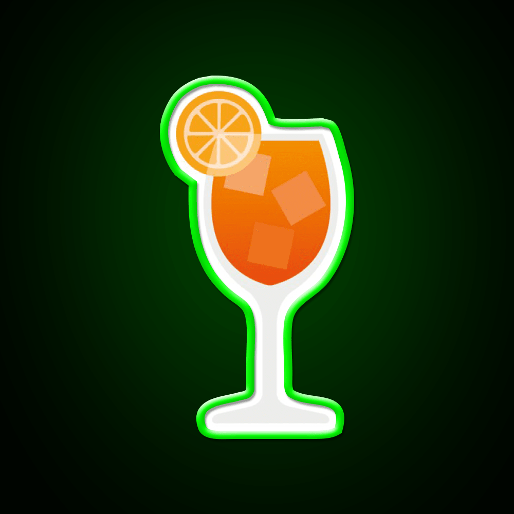 Aperol Spritz Cocktail Bar Decor Led Neon Sign Wall Art Neon Sign Rgb Color - Shineneon