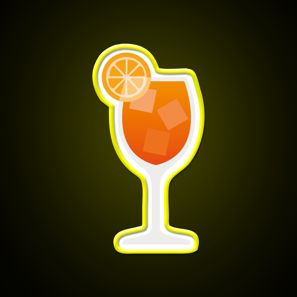 Aperol Spritz Cocktail Bar Decor Led Neon Sign Wall Art Neon Sign Rgb Color - LED neon sign view 7