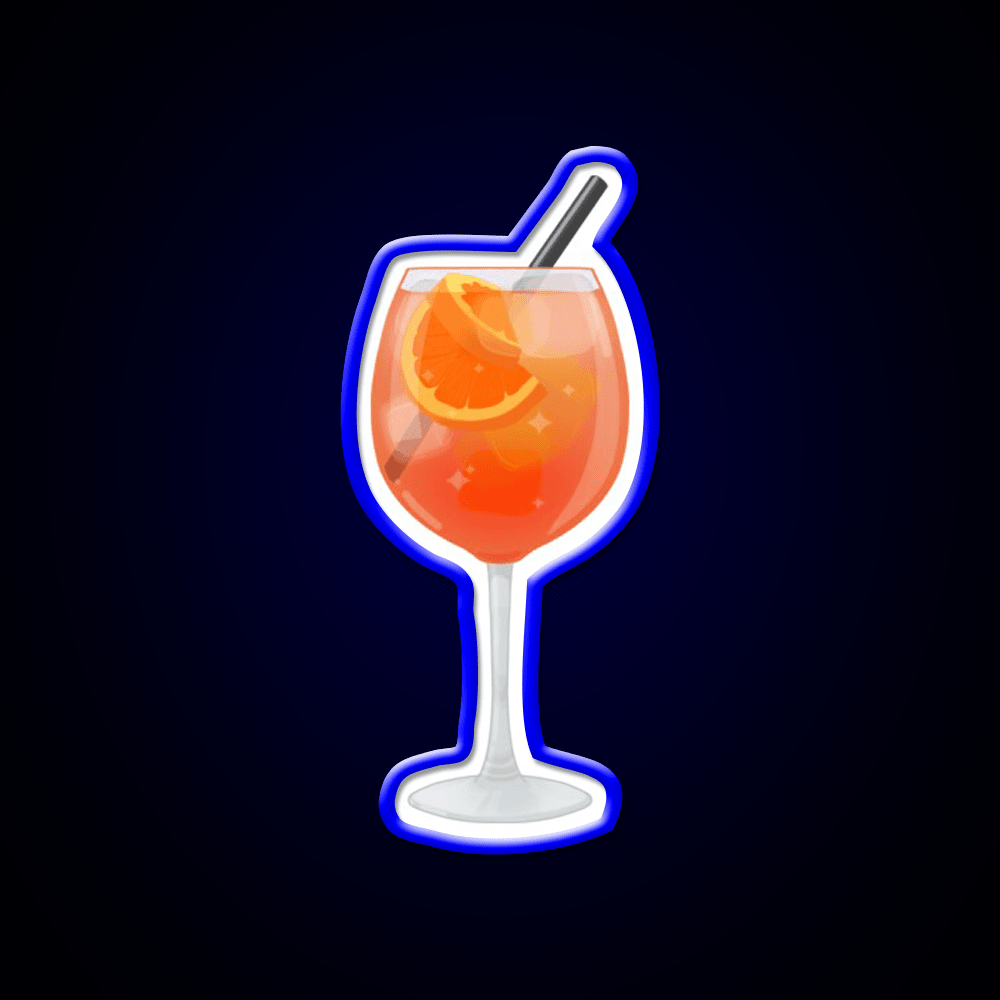 Aperol Spritz Cocktail Cup Cocktail Bar Decor Led Neon Sign Rgb Color - Shineneon