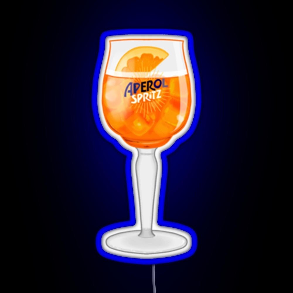 Aperol Spritz In A Glass Rgb Neon Sign - Shineneon