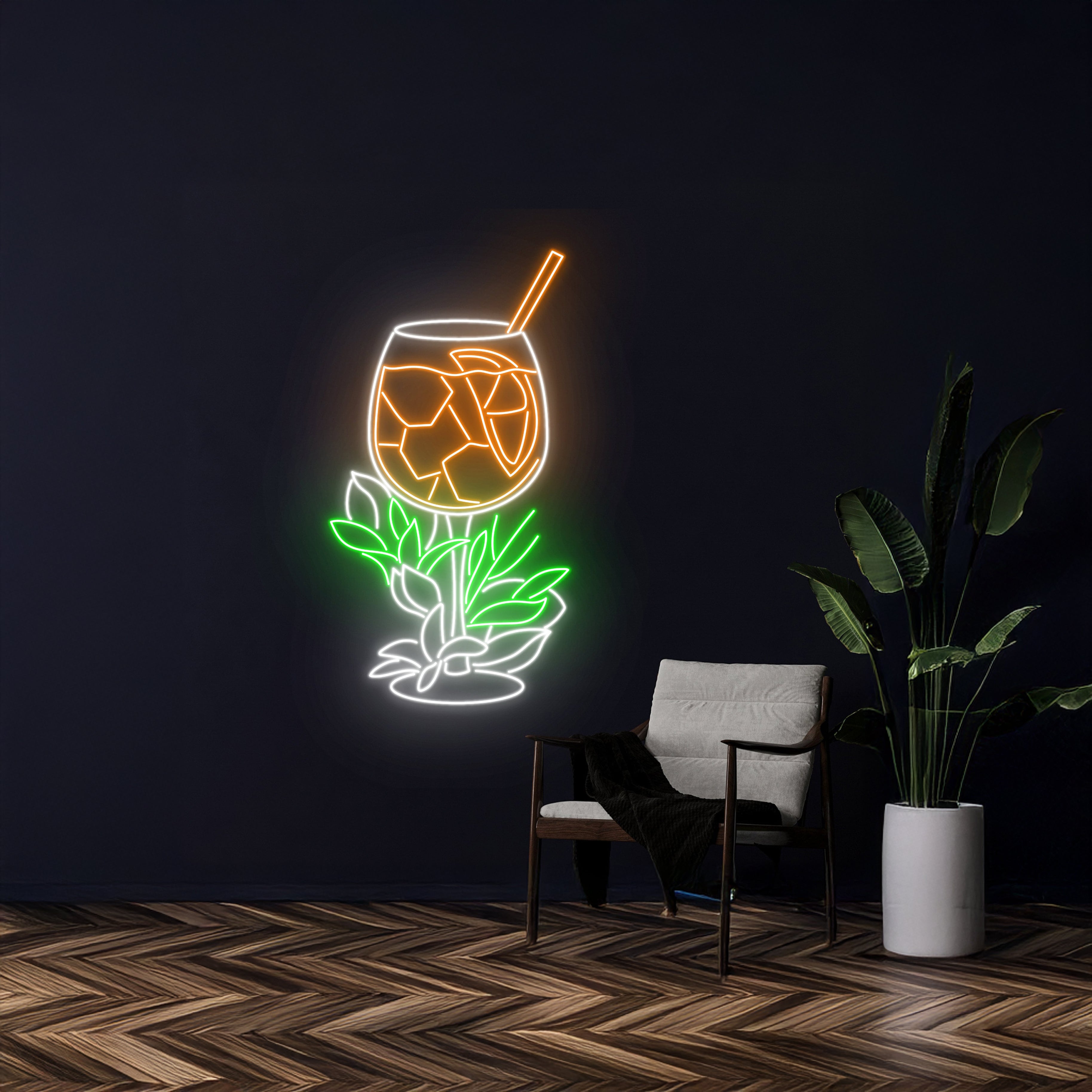 Aperol Spritz Neon Light Wine Bar Room Wall Decor | Shineneon