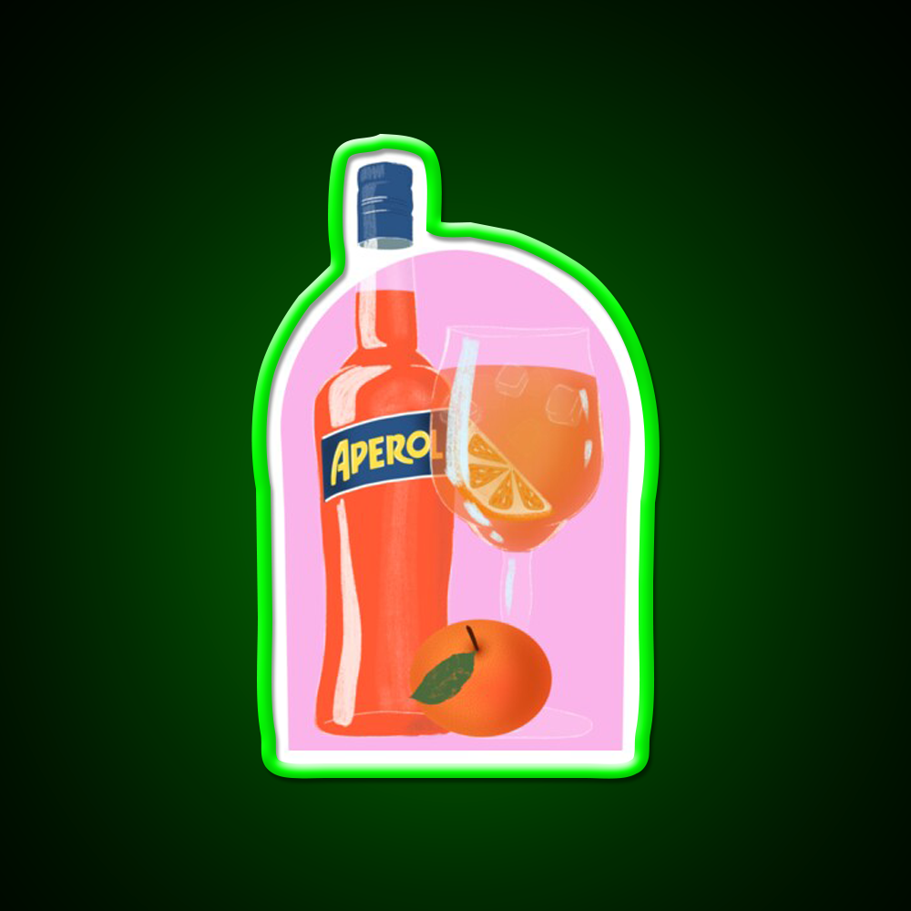 Aperol Spritz Wall Cocktail Bar Decor Led Neon Sign Rgb Color - LED neon sign view 8