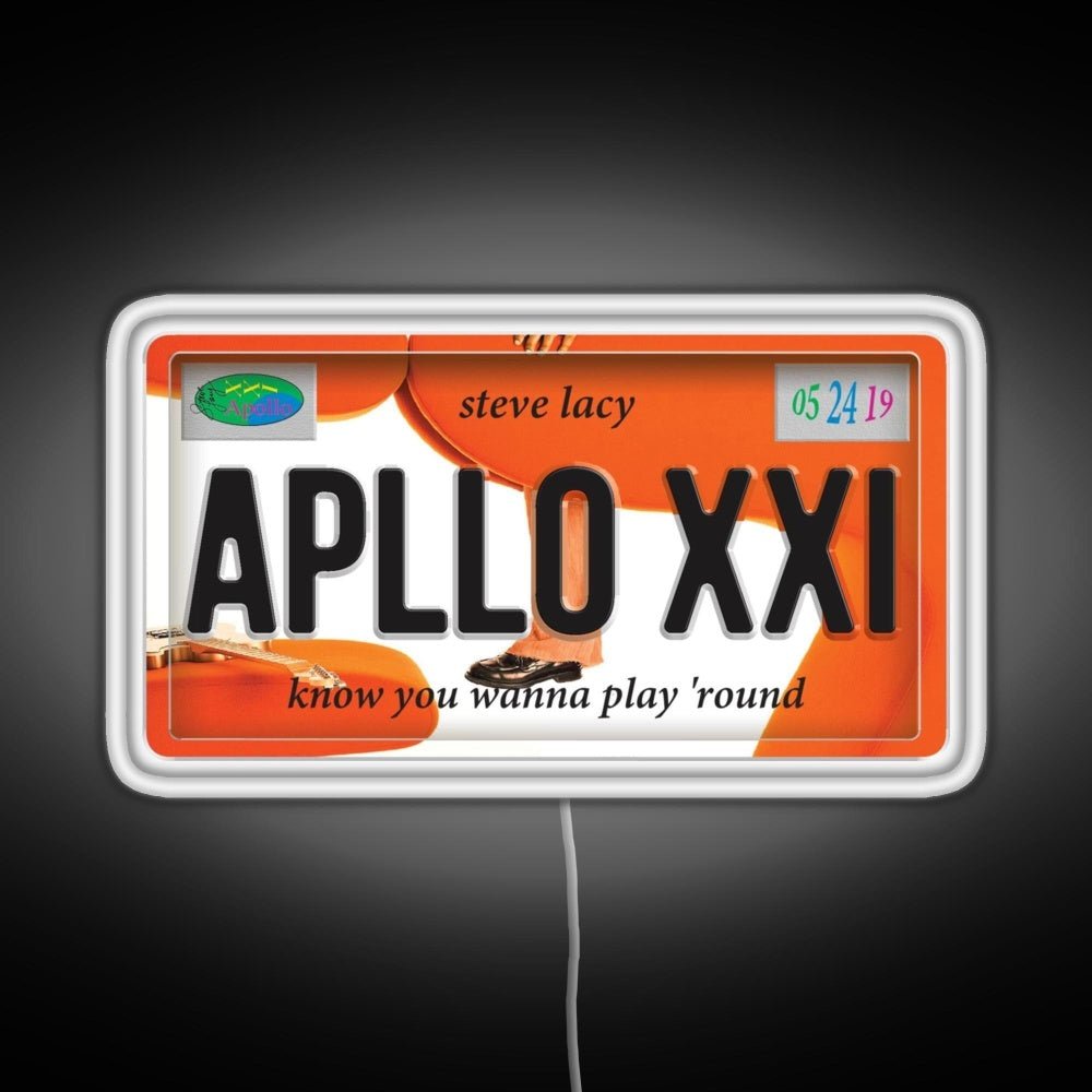 Apollo Xxi Steve Lacy License Plate Rgb Neon Sign - Shineneon