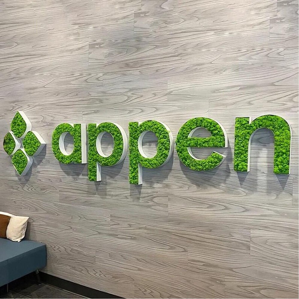 Appen 3D Moss Letter Sign - Shineneon