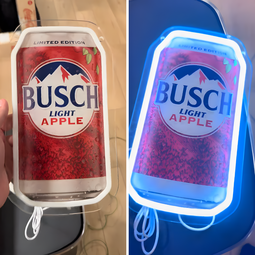 Apple Beer Can USB LED Neon Sign Beer Can for Man Cave Bar Garage Party - Shineneon