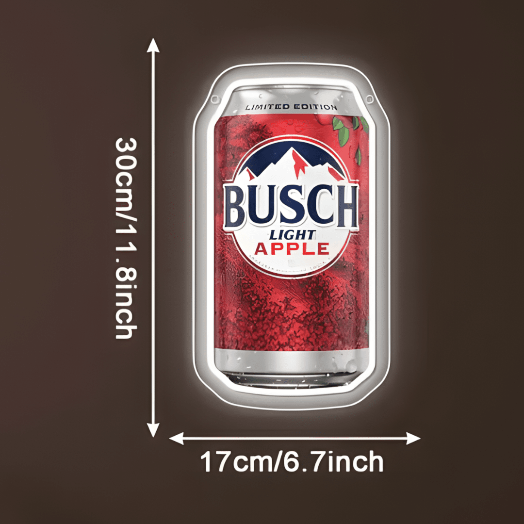 Apple Beer Can USB LED Neon Sign Beer Can for Man Cave Bar Garage Party - Shineneon