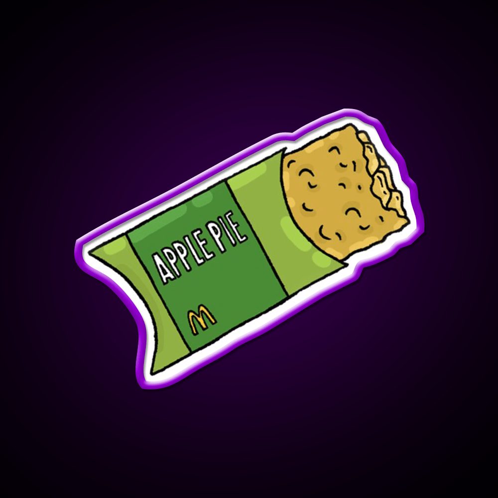 Apple Pie Guy Fast Food Led Neon Sign For Burger Place Rgb Color - Shineneon