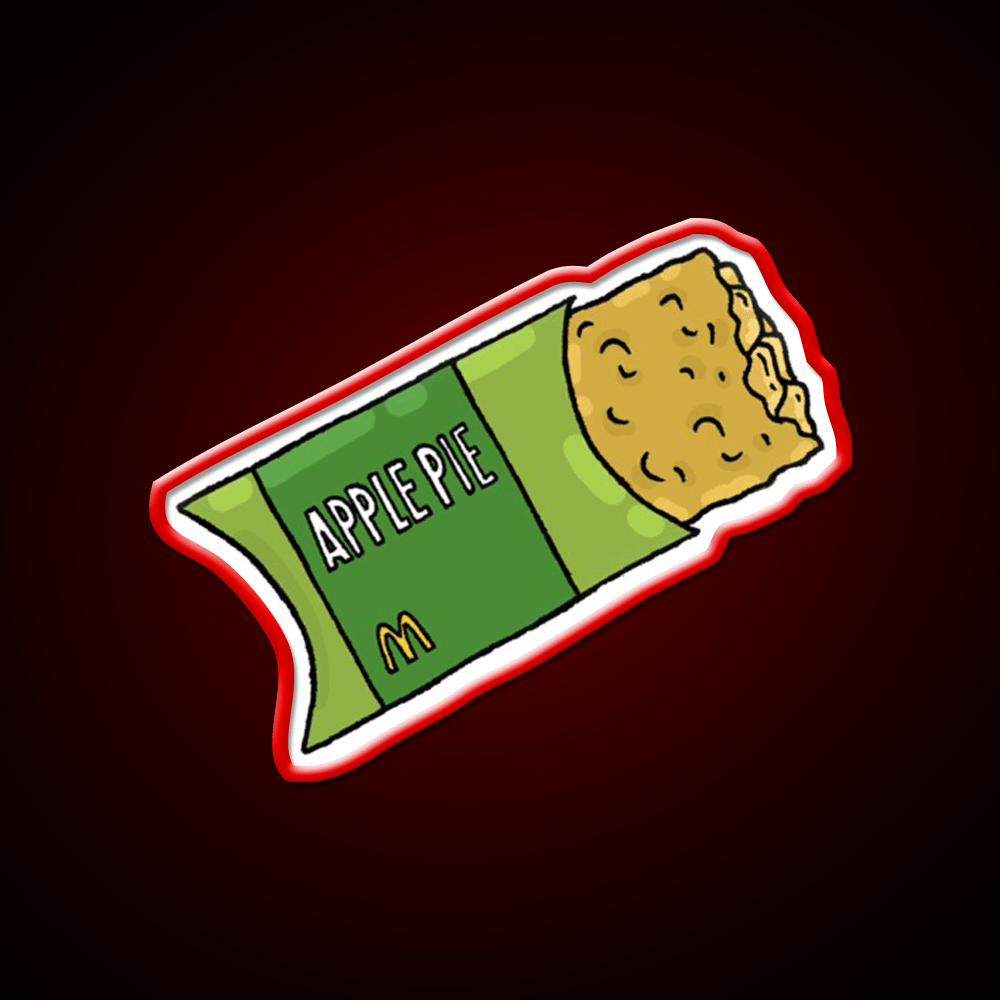 Apple Pie Guy Fast Food Led Neon Sign For Burger Place Rgb Color - Shineneon
