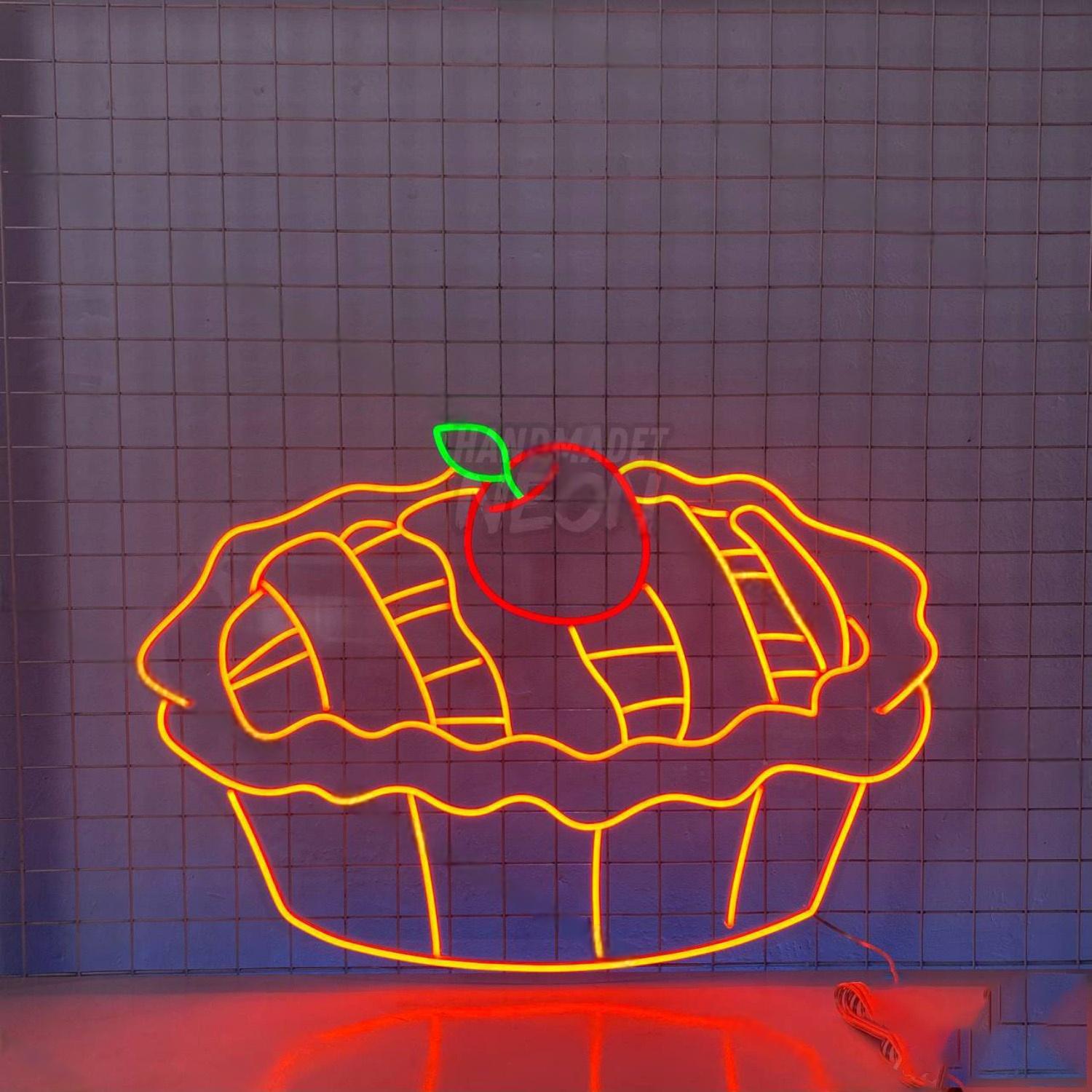 Apple Pie Led Neon Sign Cake Food Led Light Decor | Shineneon