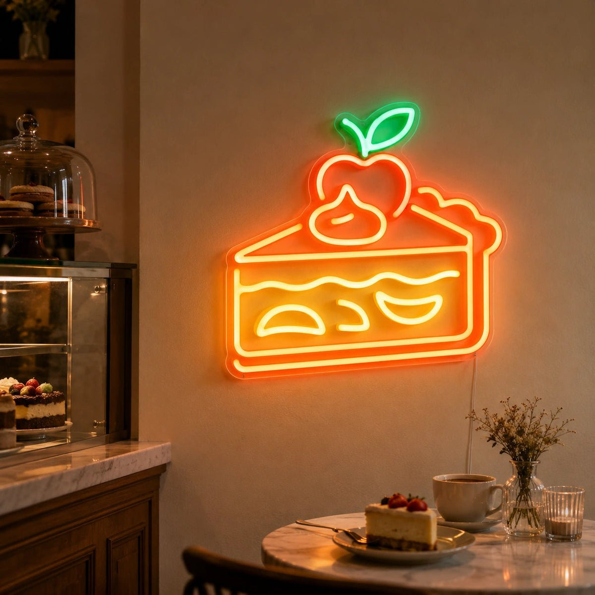 Apple Pie Slice LED Neon Sign - Shineneon