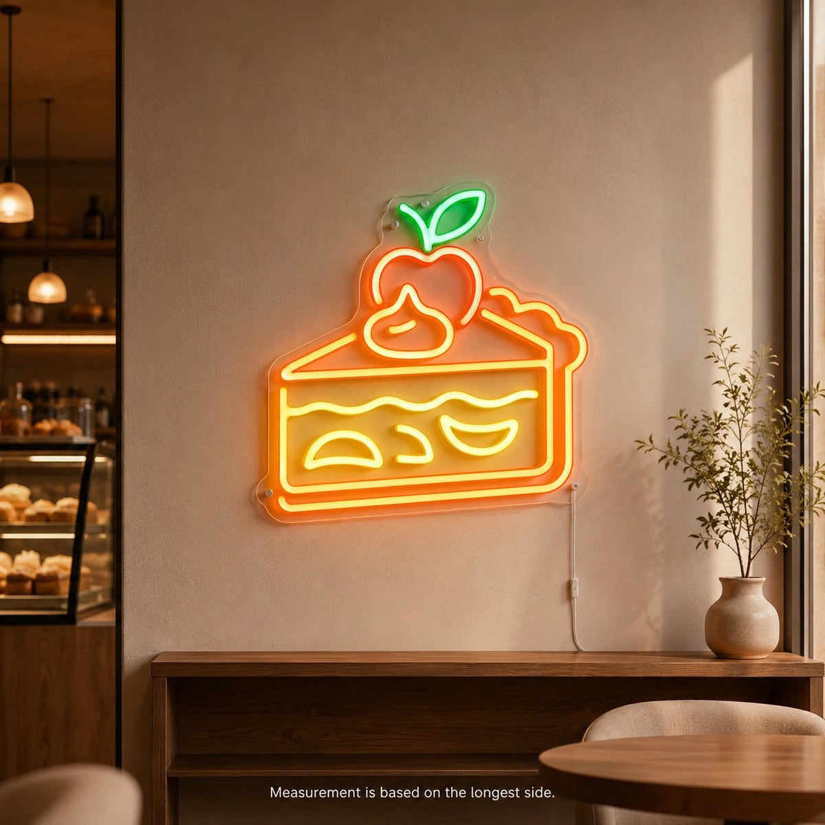 Apple Pie Slice LED Neon Sign - Shineneon