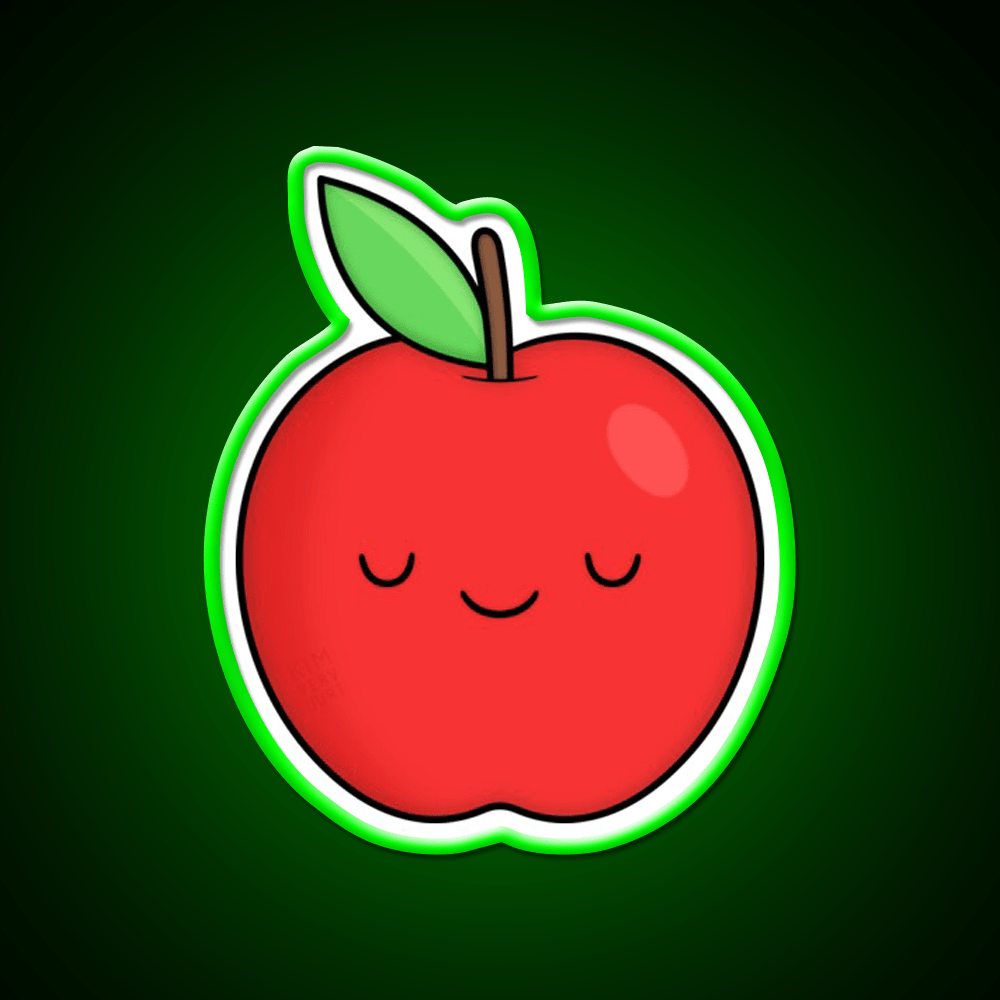 Apple Snack Food Led Neon Sign Rgb Color - Shineneon
