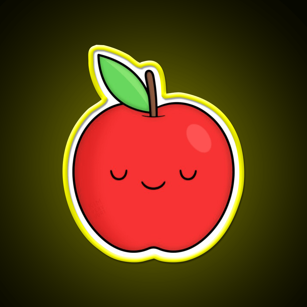 Apple Snack Food Led Neon Sign Rgb Color - Shineneon